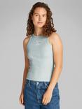 Calvin Klein Monogram Logo Ribbed Tank Top