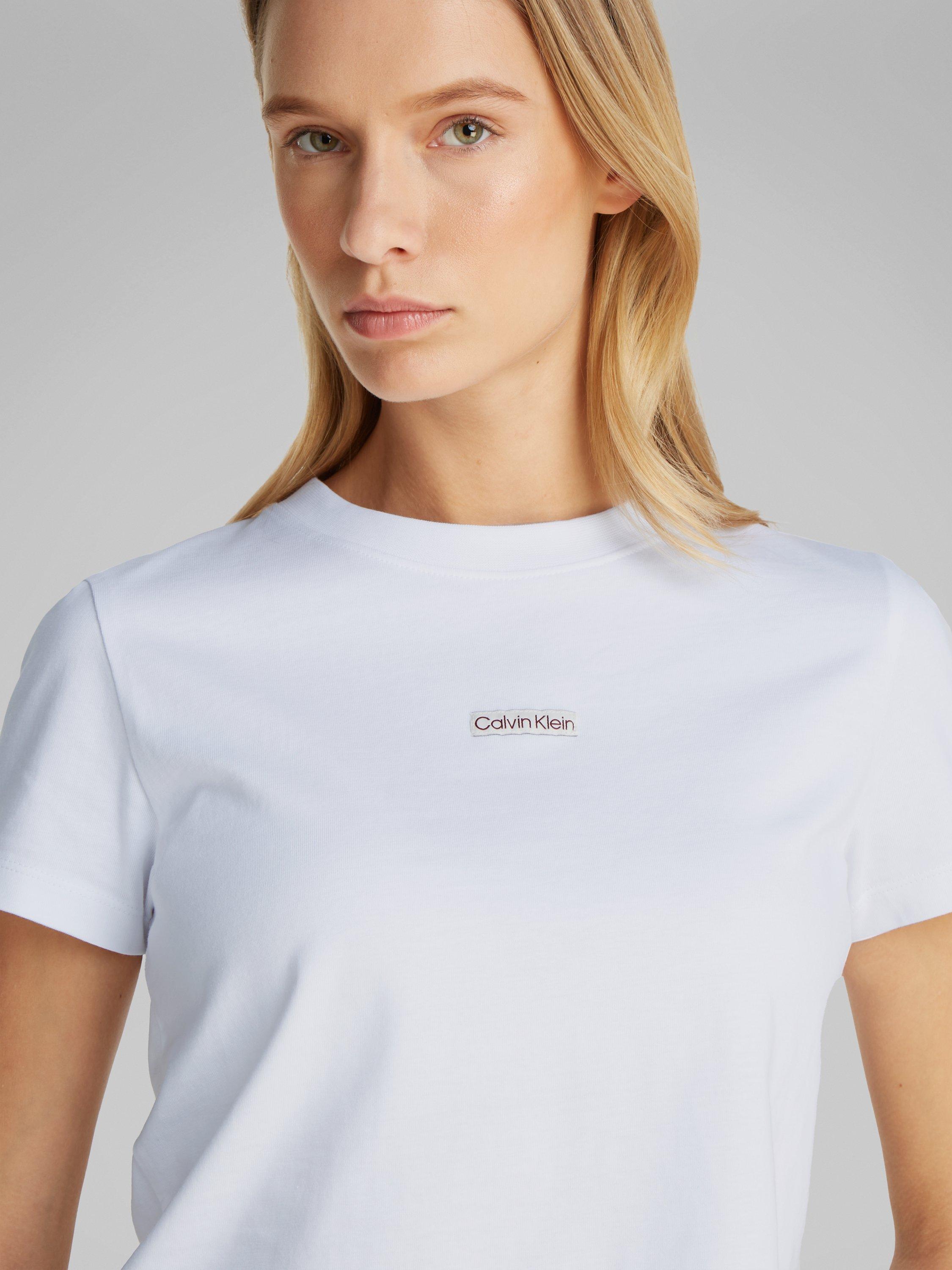 Product image 4 of 6, which shows Calvin Klein Logo Baby T-Shirt, Brilliant White, M