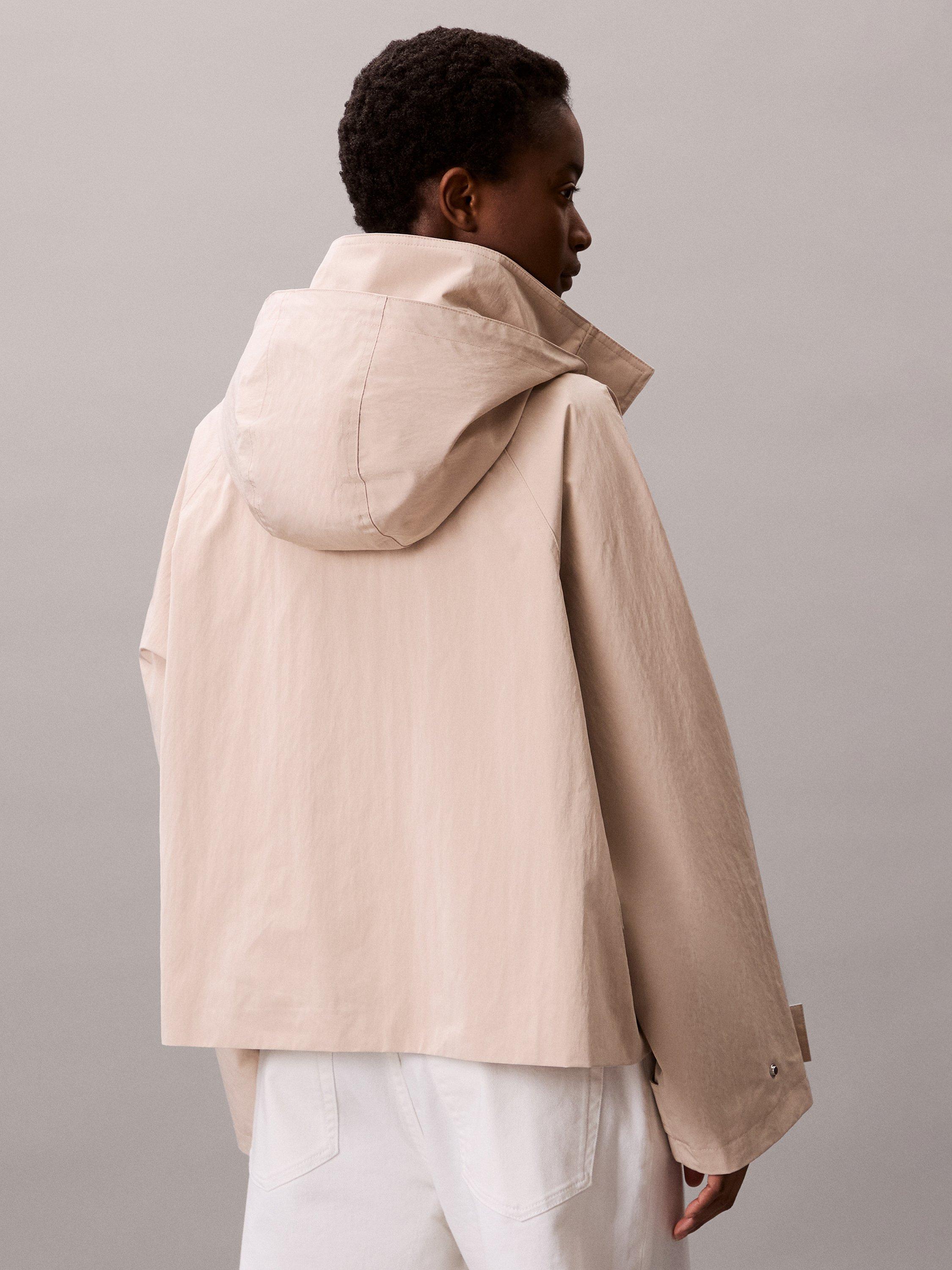 Product image 2 of 6, which shows Calvin Klein Toggle Waisted Jacket, Humus, XS