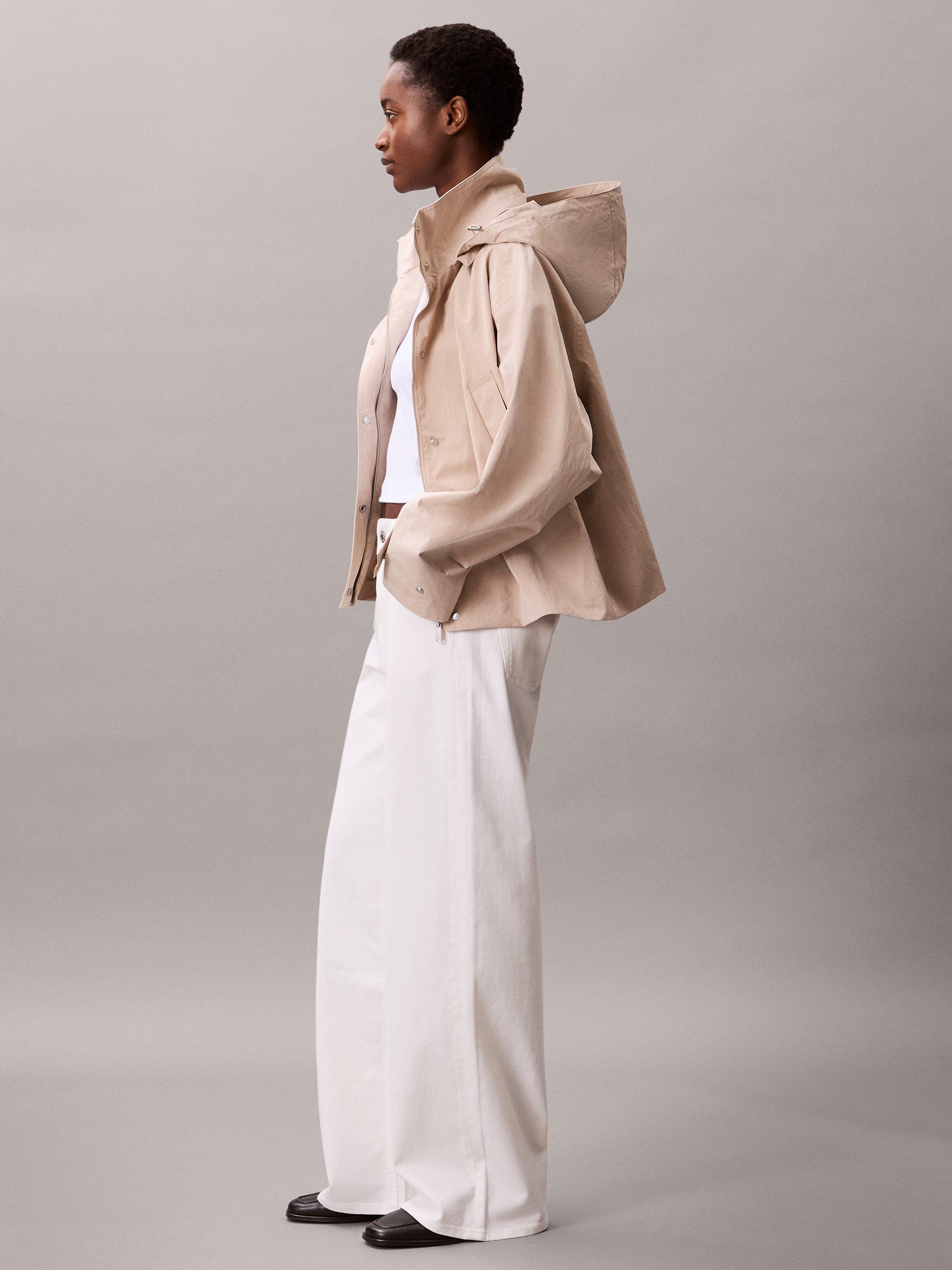 Product image 6 of 6, which shows Calvin Klein Toggle Waisted Jacket, Humus, XS