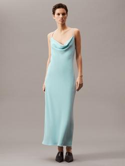 Calvin Klein Crepe Cross Back Dress, Ether, Ether