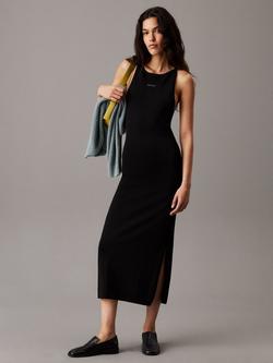 Calvin Klein Bodycon Knit Dress, Ck Black, Ck Black