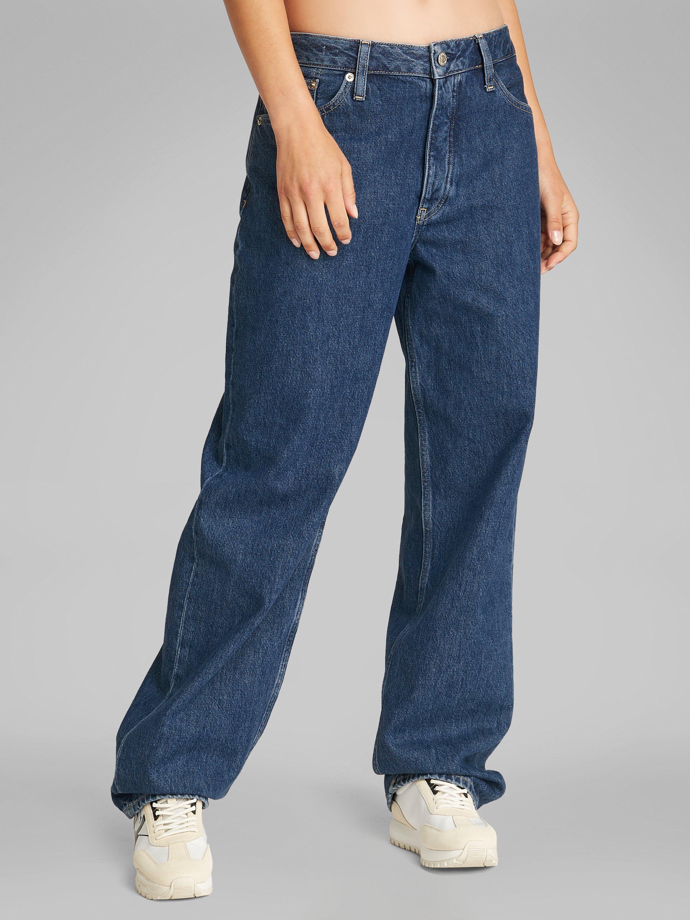Product image 1 of 6, which shows Calvin Klein 90's Loose Fit Jeans, Denim Medium, 25