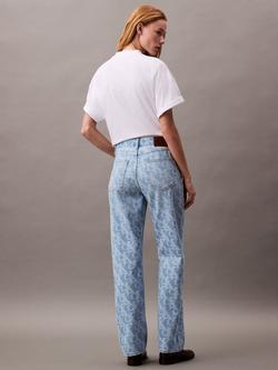 Calvin Klein Signature 90's Logo Jeans, Light Billboard - view 2, Light Billboard