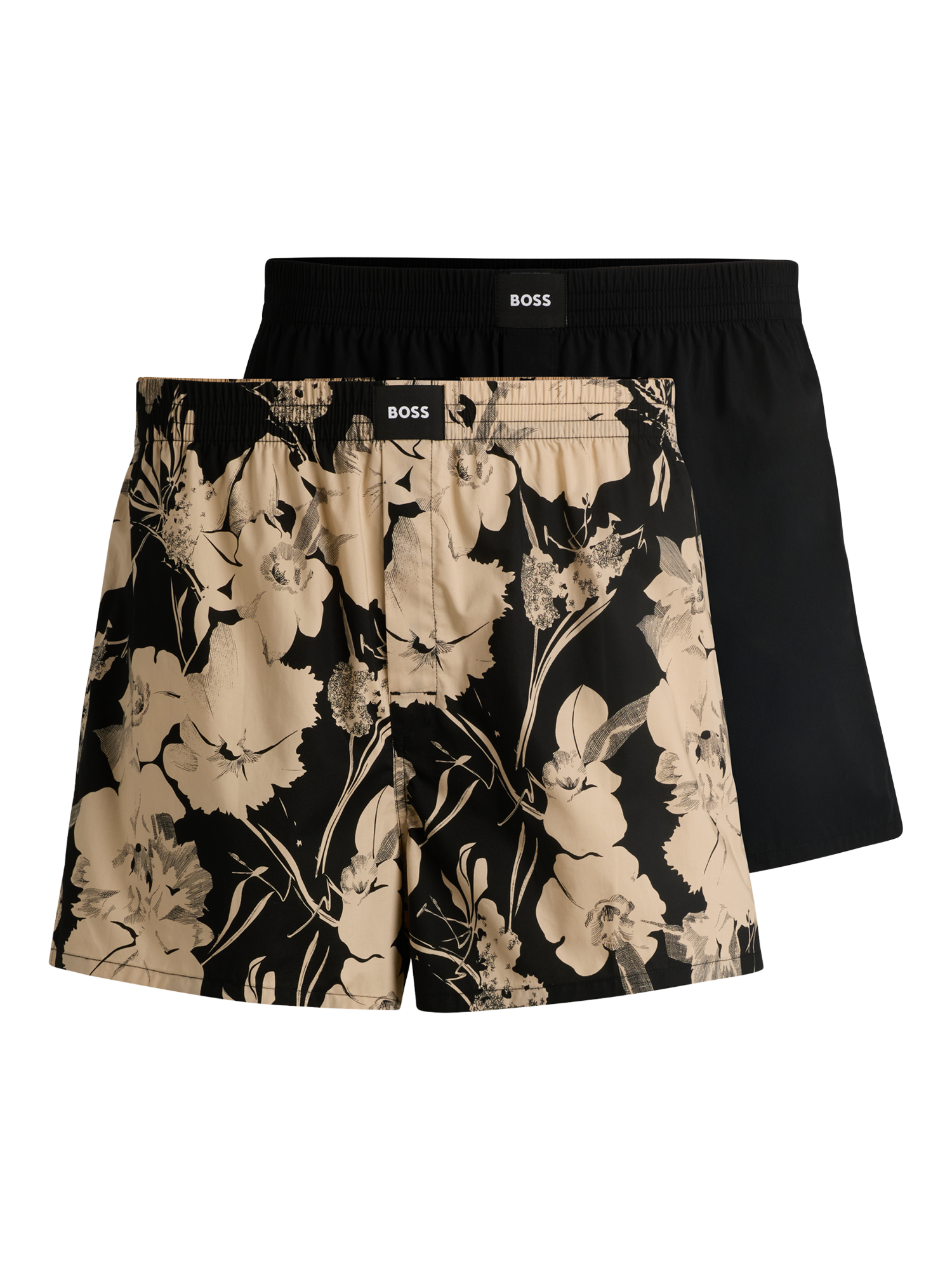 Product image 1 of 6, which shows BOSS Boxer Shorts, Pack of 2, Black, M
