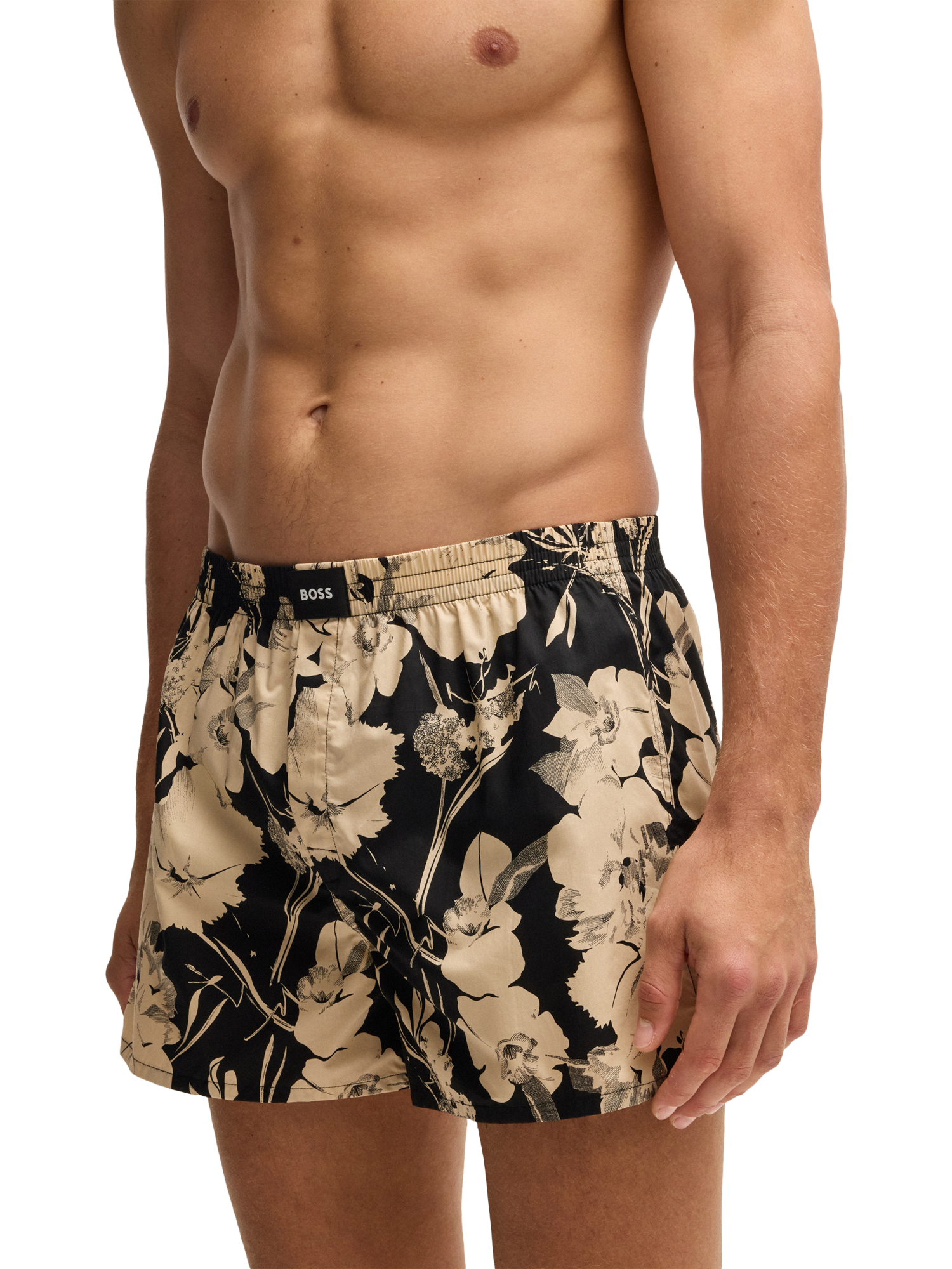 Product image 5 of 6, which shows BOSS Boxer Shorts, Pack of 2, Black, M