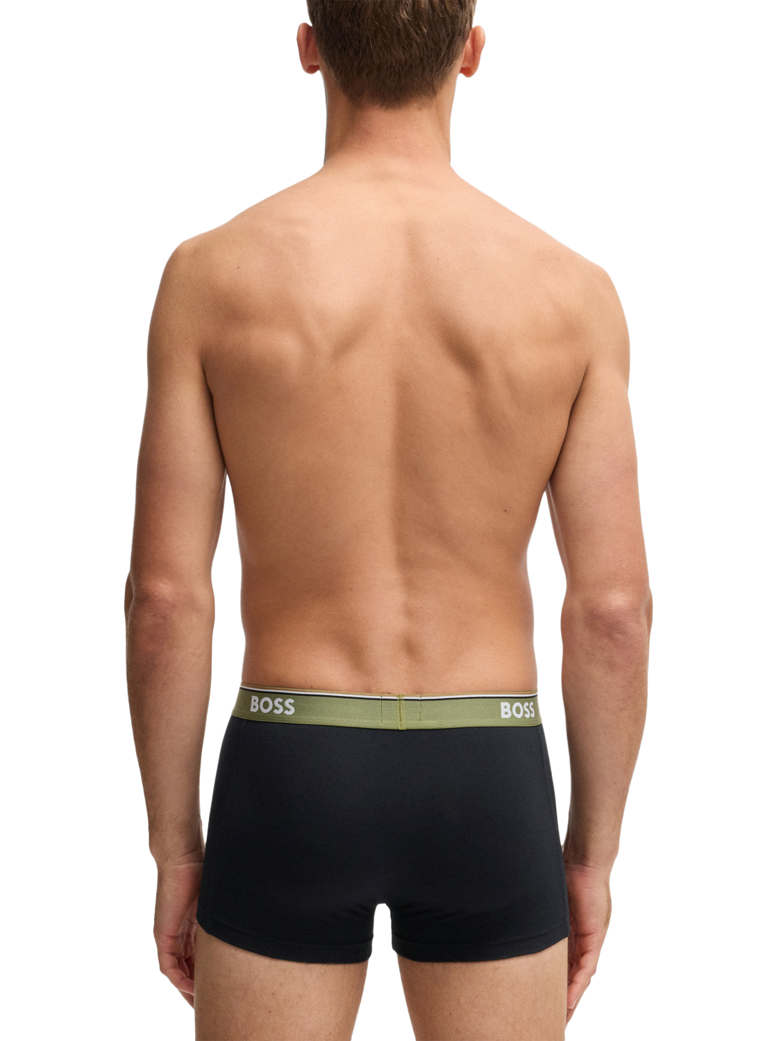 Product image 3 of 7, which shows BOSS Cotton Blend Trunks, Pack of 3, Multi, M