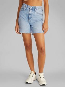 Calvin Klein Bermuda Denim Shorts, Light Blue, Light Blue