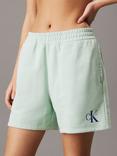 Calvin Klein Mono Logo Jogger Shorts, Cameo Green