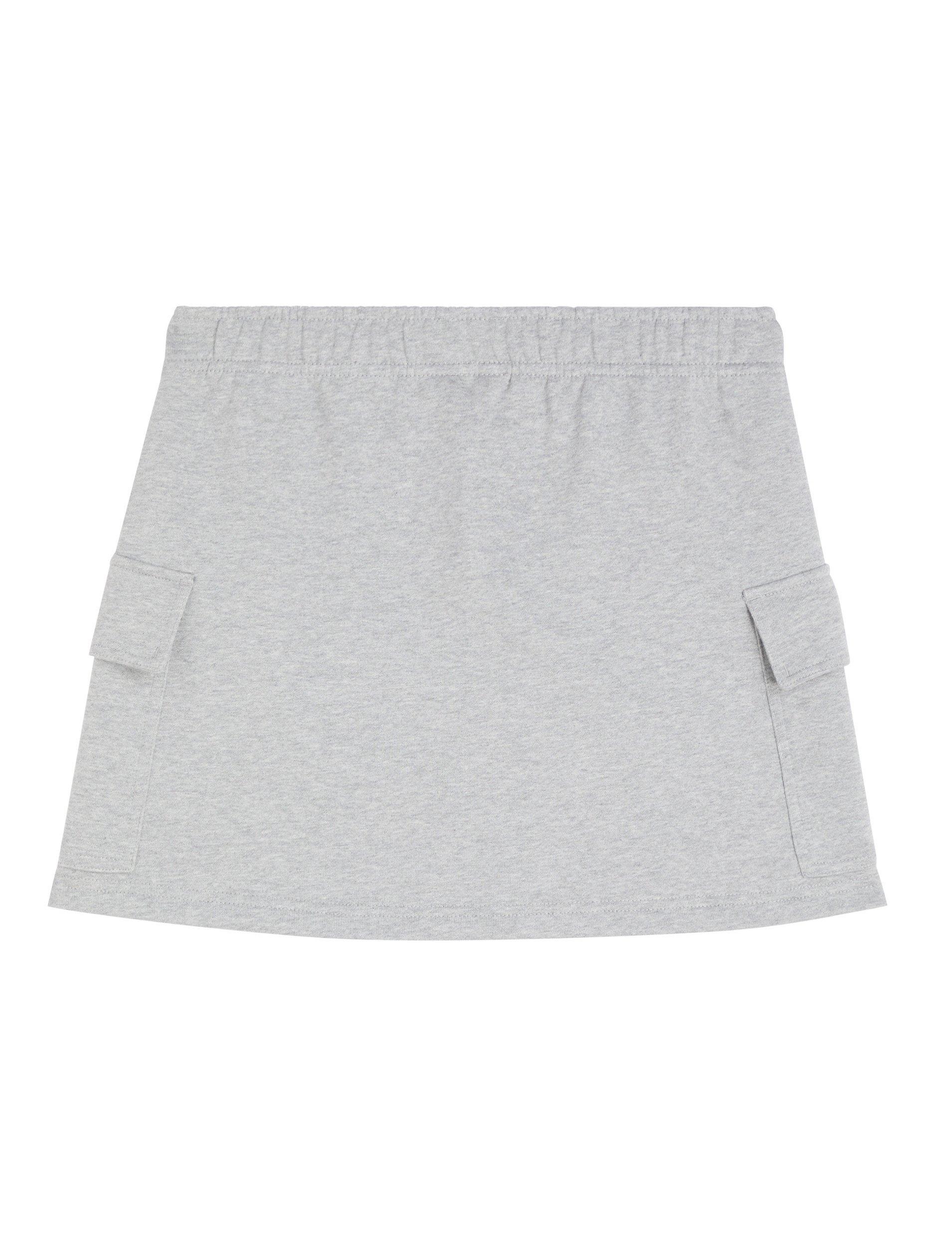 Product image 7 of 7, which shows Calvin Klein Jeans Cotton Blend Cargo Skirt, Heroic Grey Heather, XXS