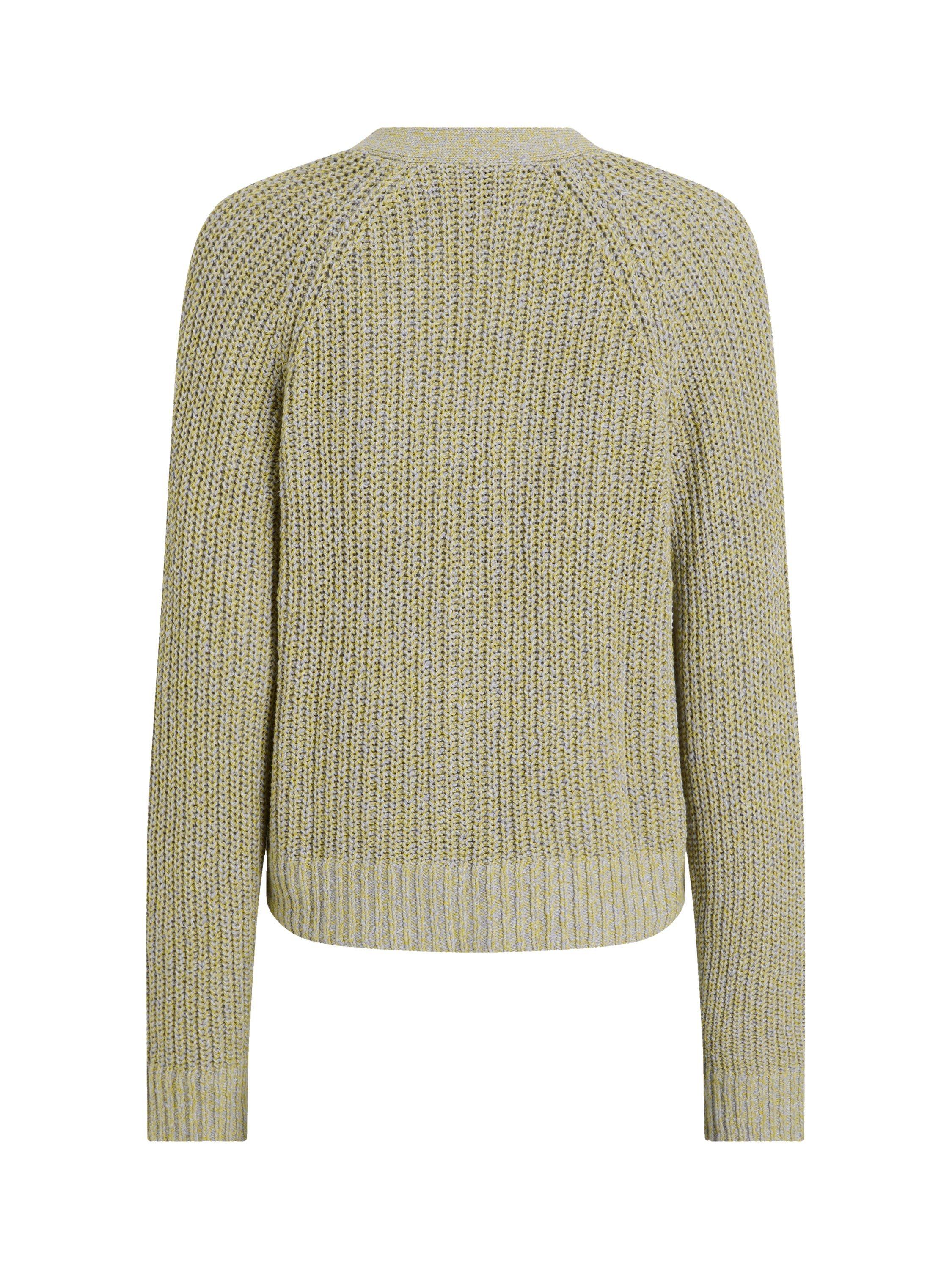 Product image 7 of 7, which shows Calvin Klein Mouline Texture Cardigan, Olive Mouline, XS