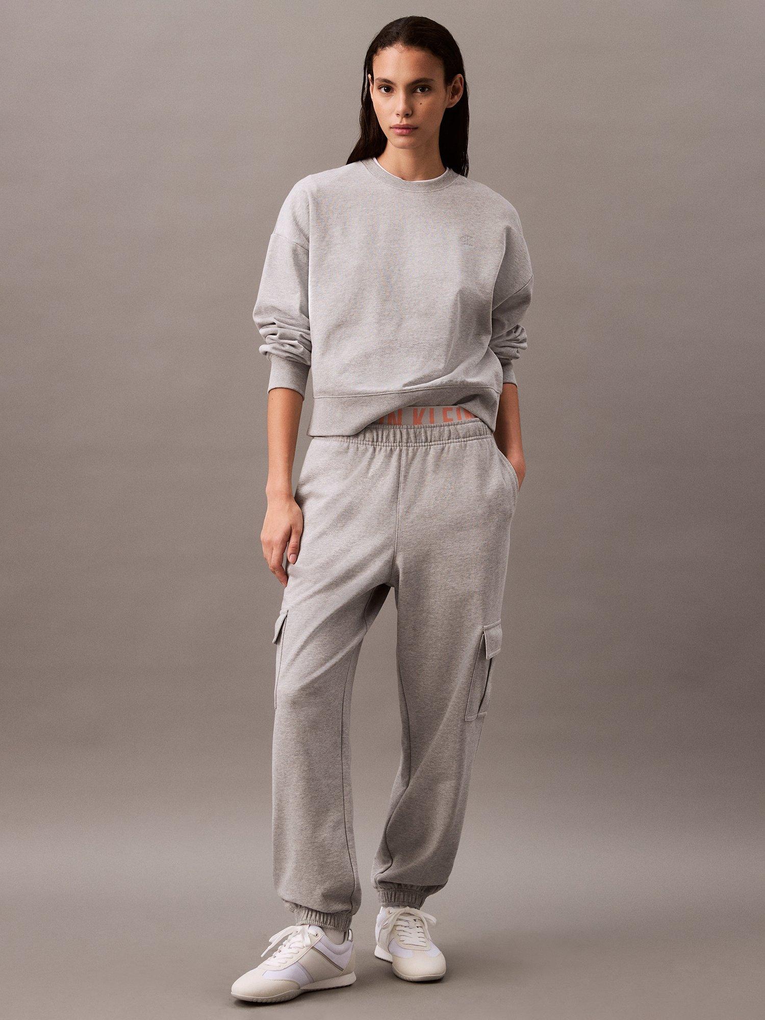 Product image 1 of 5, which shows Calvin Klein Jeans Archive Logo Joggers, Grey, S