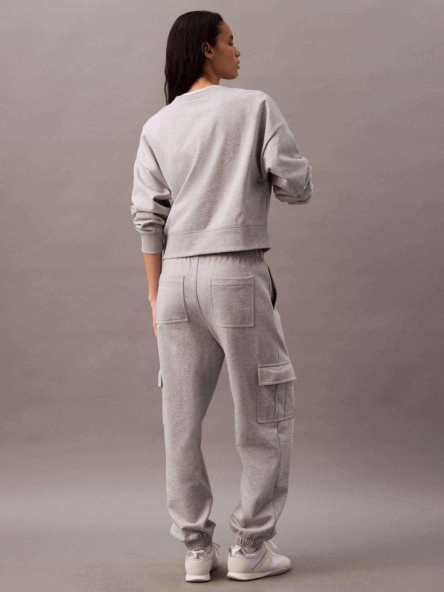 Product image 2 of 5, which shows Calvin Klein Jeans Archive Logo Joggers, Grey, S