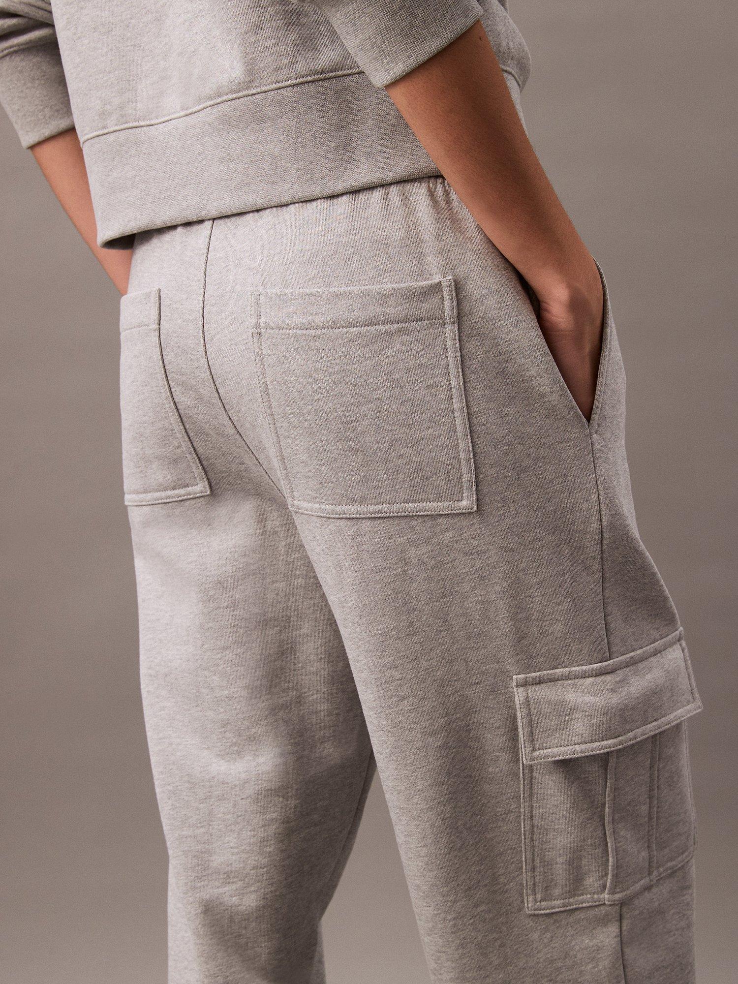 Product image 3 of 5, which shows Calvin Klein Jeans Archive Logo Joggers, Grey, S