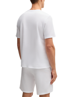 BOSS Waffle Structured Pyjama T-Shirt, White - view 2, White