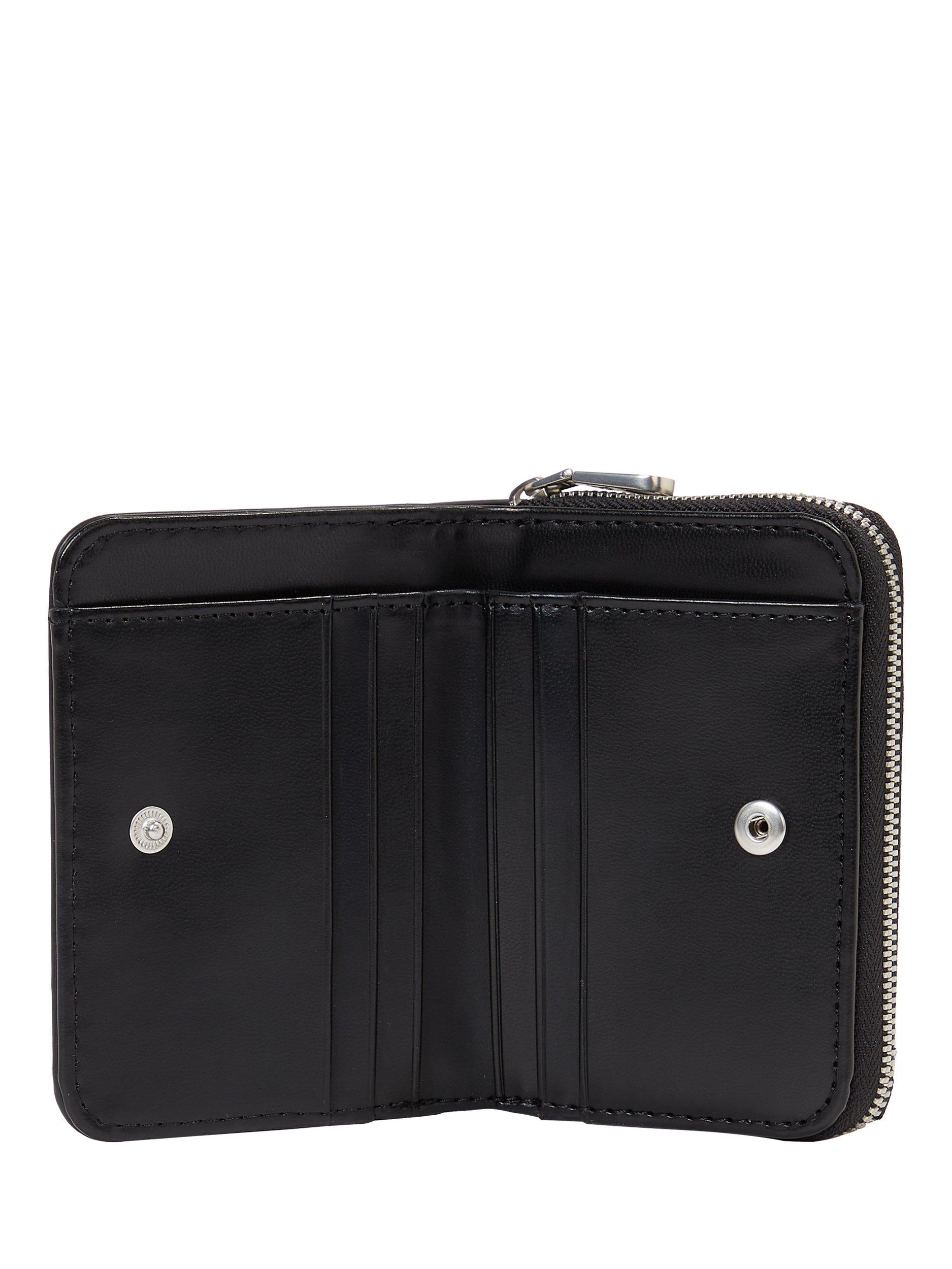 Product image 3 of 4, which shows Calvin Klein Embossed Logo Zip Around Purse, Black