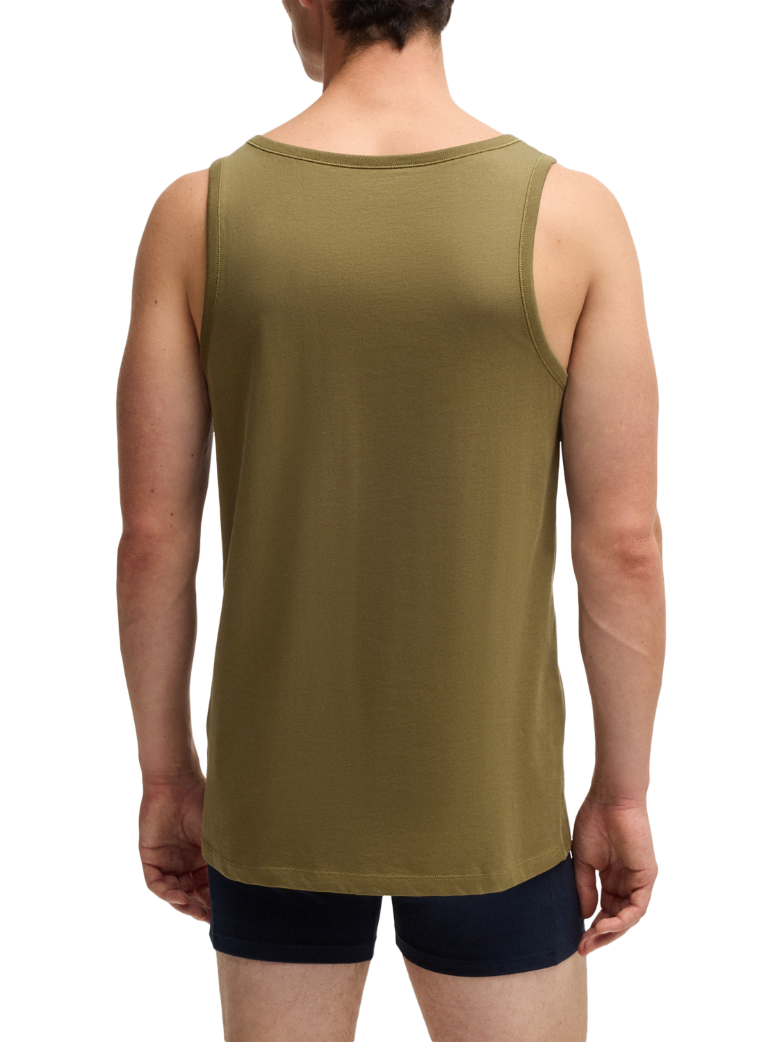 Product image 3 of 5, which shows BOSS Cotton Vests, Pack of 3, Multi, M