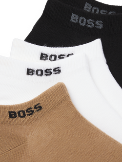 BOSS Logo Trainer Socks, Pack of 5, Multi - view 2, Multi