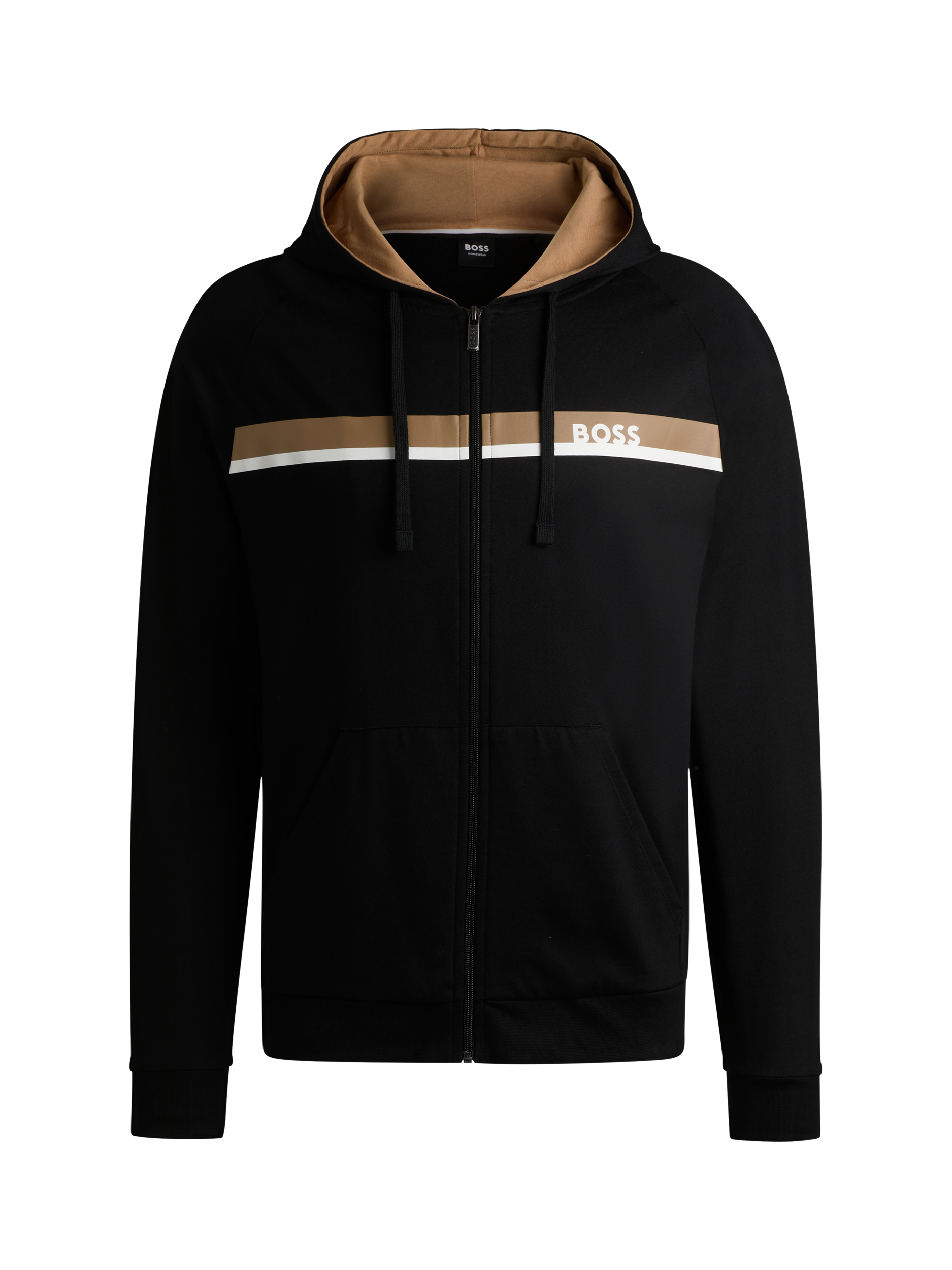 Product image 4 of 5, which shows BOSS Cotton Logo Hoodie, Black/Multi, L