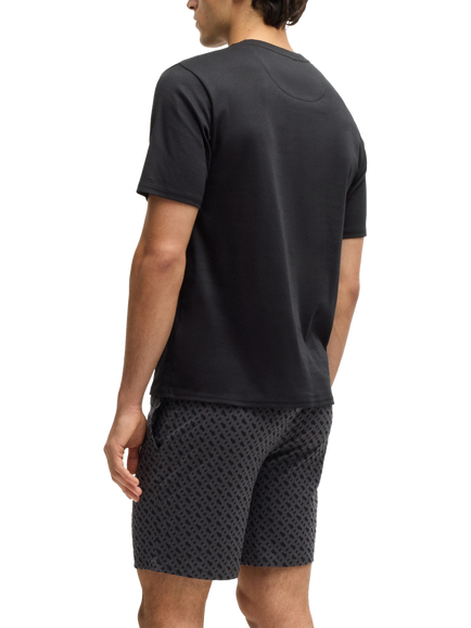 BOSS Cotton Logo T-Shirt, Black/Multi - view 2, Black/Multi