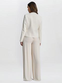 Gina Bacconi Julieann Tweed Jacket, Cream/Gold - view 2, Cream/Gold