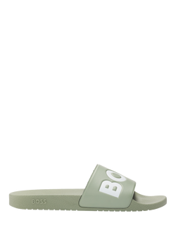 BOSS Aryeh Logo Sliders, Medium Green, Medium Green