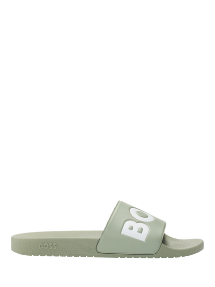 BOSS Aryeh Logo Sliders, Medium Green, Medium Green