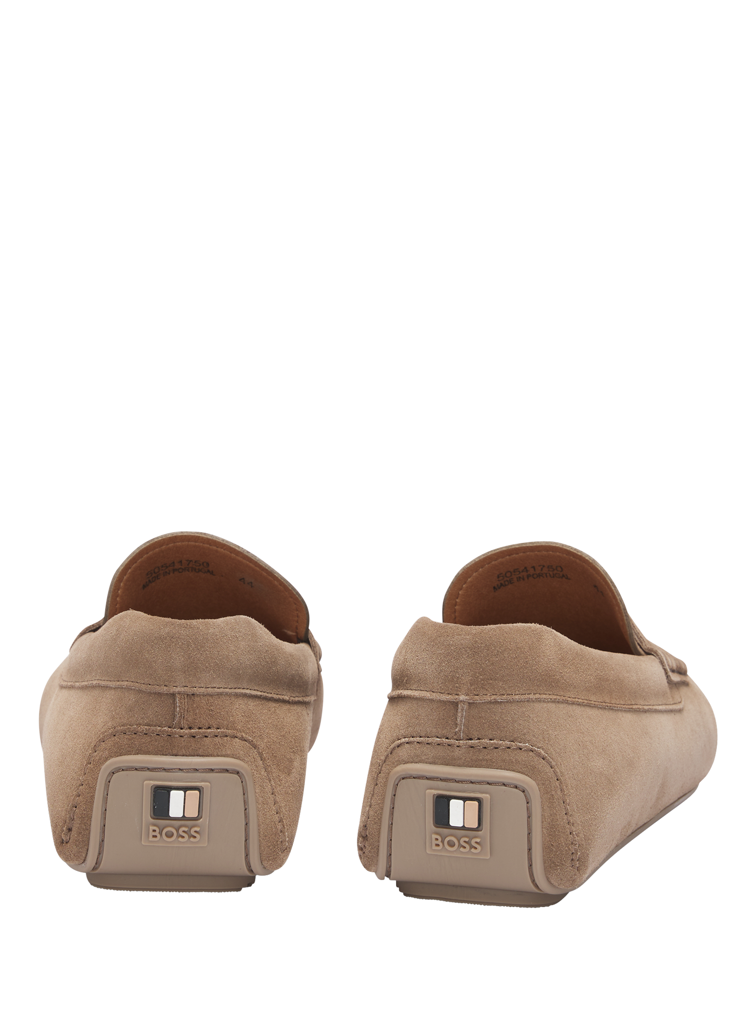 Product image 5 of 5, which shows BOSS Suede Penny Loafers, Medium Beige, 8