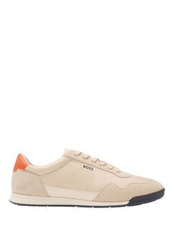 BOSS Recycled Blend Trainers, Medium Beige, Medium Beige