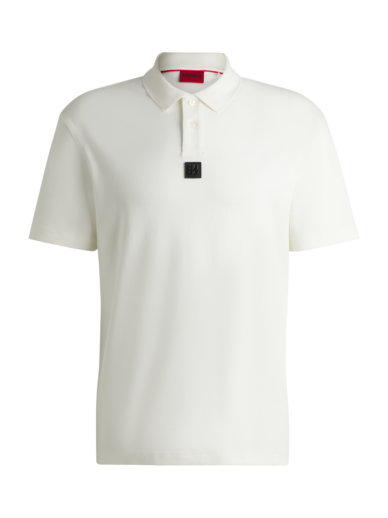 Product image 4 of 5, which shows HUGO Cotton Regular Fit Polo Shirt, Natural, L