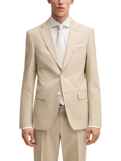 BOSS Hutson Heritage Slim Fit Blazer, Light Beige, Light Beige