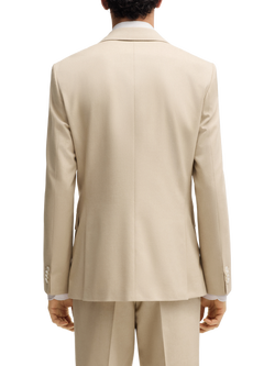 BOSS Hutson Heritage Slim Fit Blazer, Light Beige - view 2, Light Beige