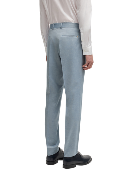 BOSS Slim Fit Suit Trousers, Light Blue - view 2, Light Blue