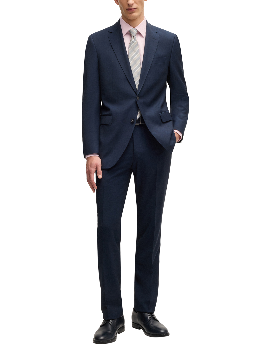 Product image 3 of 6, which shows BOSS Cotton Regular Fit Shirt, Light Pink, 17.75