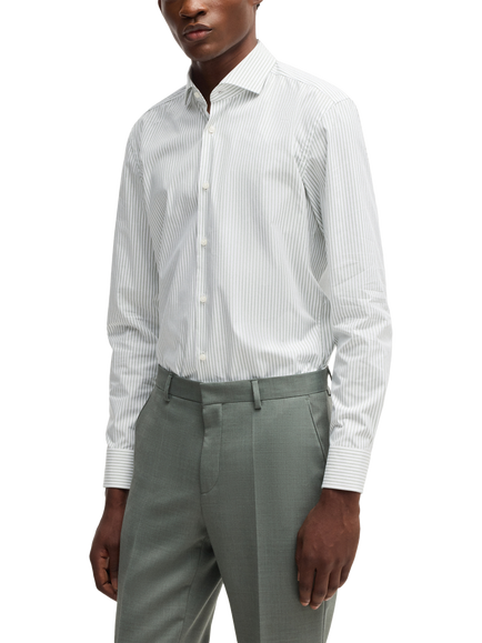 BOSS Slim Fit Shirt, Mid Green