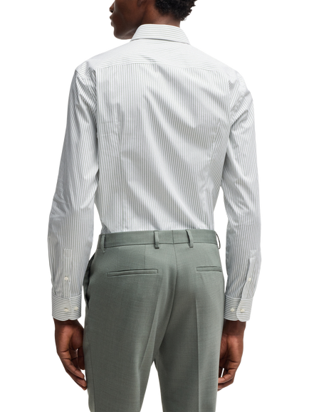 BOSS Slim Fit Shirt - view 2, Mid Green