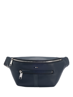BOSS Faux Leather Bum Bag, Dark Blue, Dark Blue