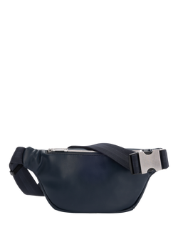 BOSS Faux Leather Bum Bag, Dark Blue - view 2, Dark Blue