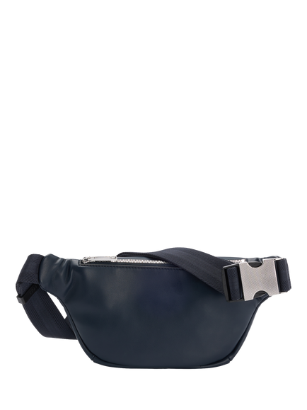 BOSS Faux Leather Bum Bag, Dark Blue - view 2, Dark Blue