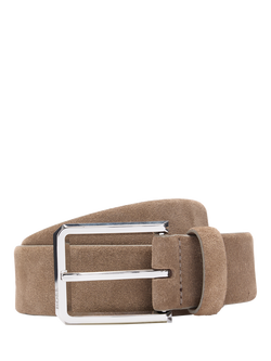 BOSS Suede Belt, Tan, Tan