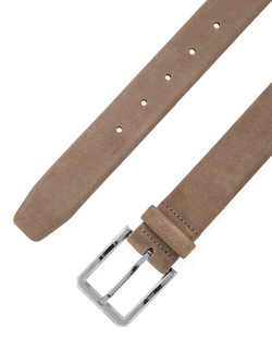 BOSS Suede Belt, Tan - view 2, Tan