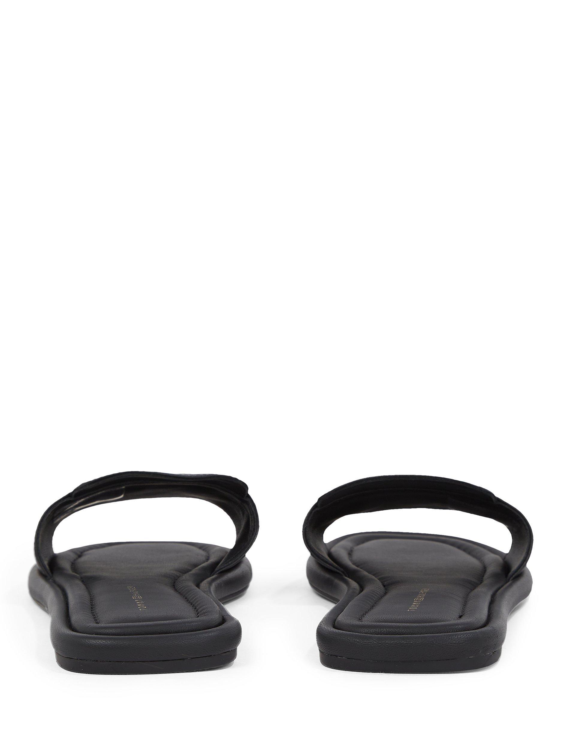 Product image 4 of 6, which shows Tommy Hilfiger Leather Horsebit Mule Sandals, Black, EU36