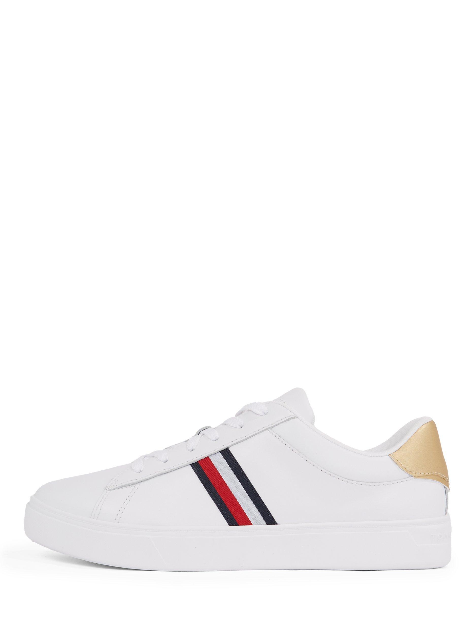 Product image 6 of 6, which shows Tommy Hilfiger Essential Court Lace Up Trainers, White, EU36