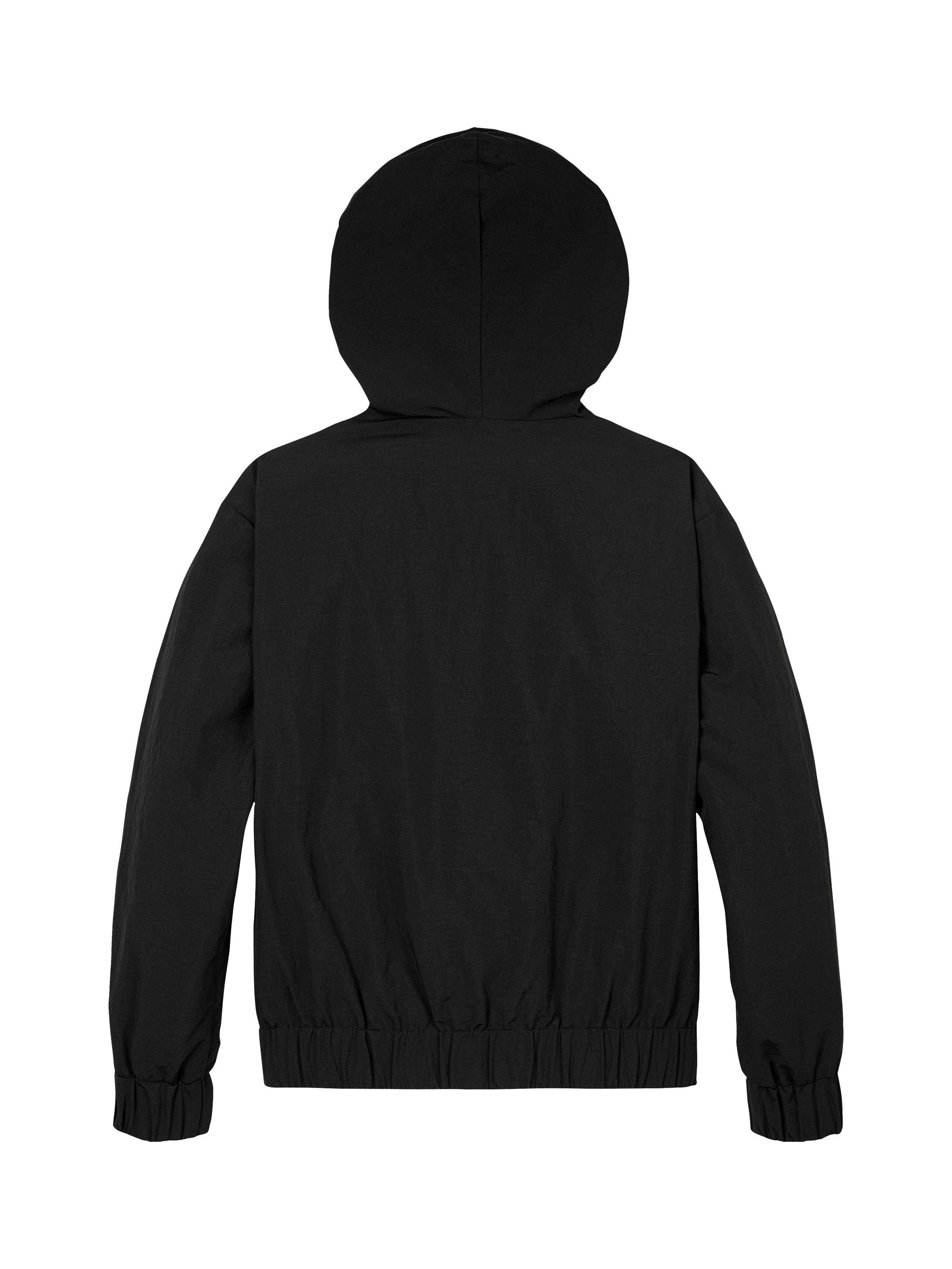 Product image 5 of 5, which shows Calvin Klein Kids' Essential Monologo Windbreaker Jacket, Black, 8 years