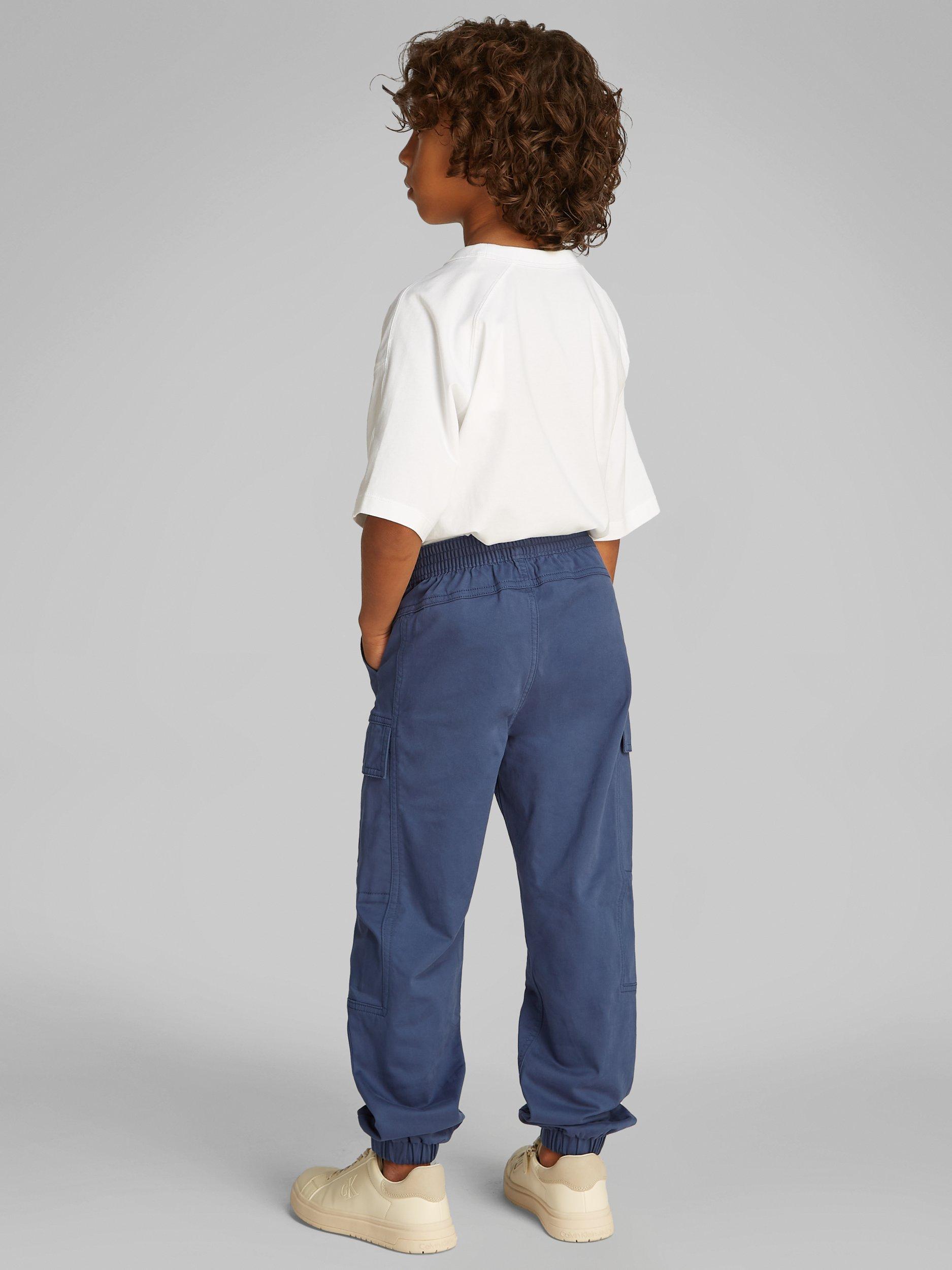 Product image 2 of 6, which shows Calvin Klein Kids' Cargo Trousers, Oceana, 4 years