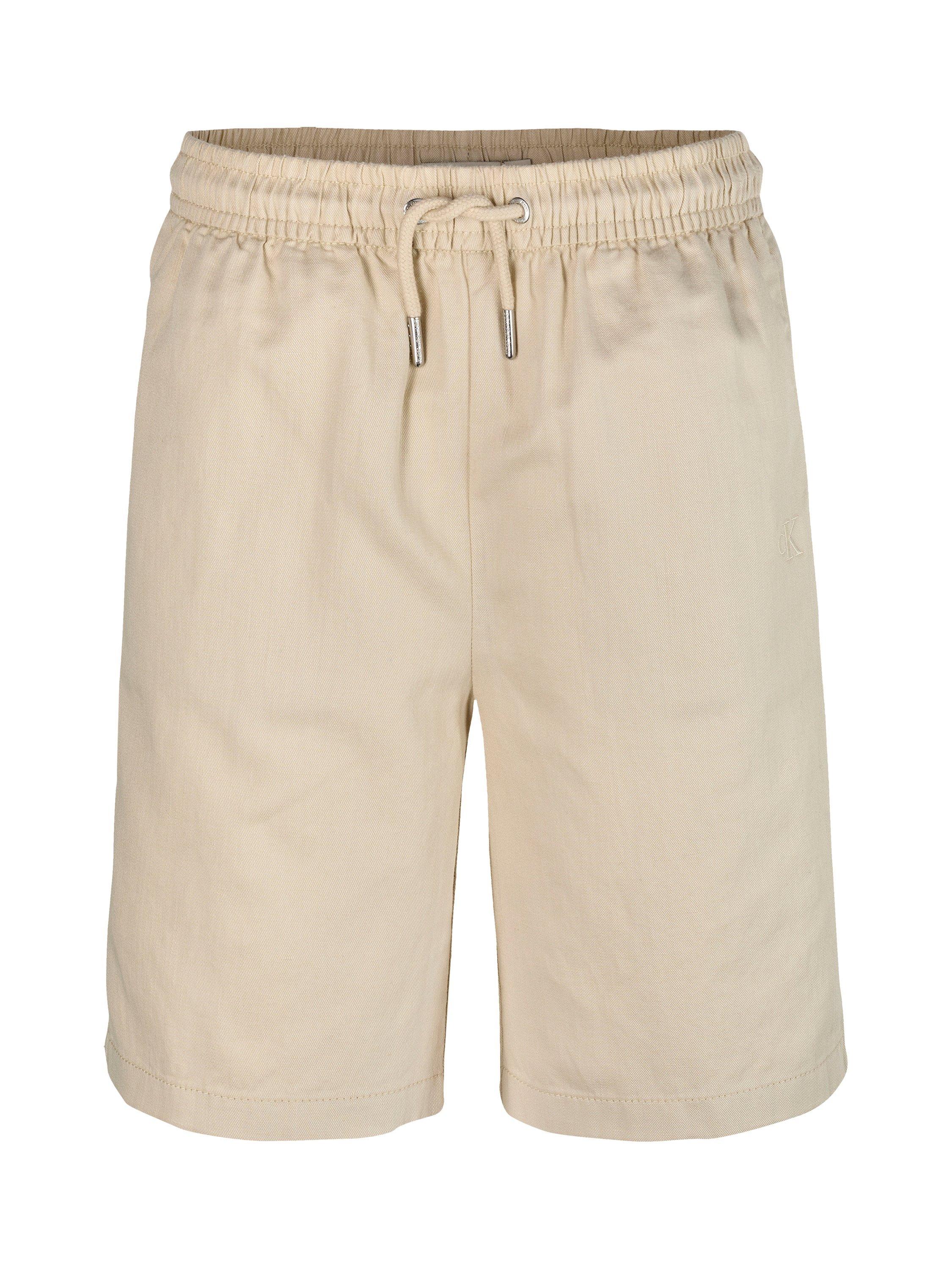 Product image 4 of 6, which shows Calvin Klein Kids' Relaxed Longline Shorts, Oyster Gray, 8 years