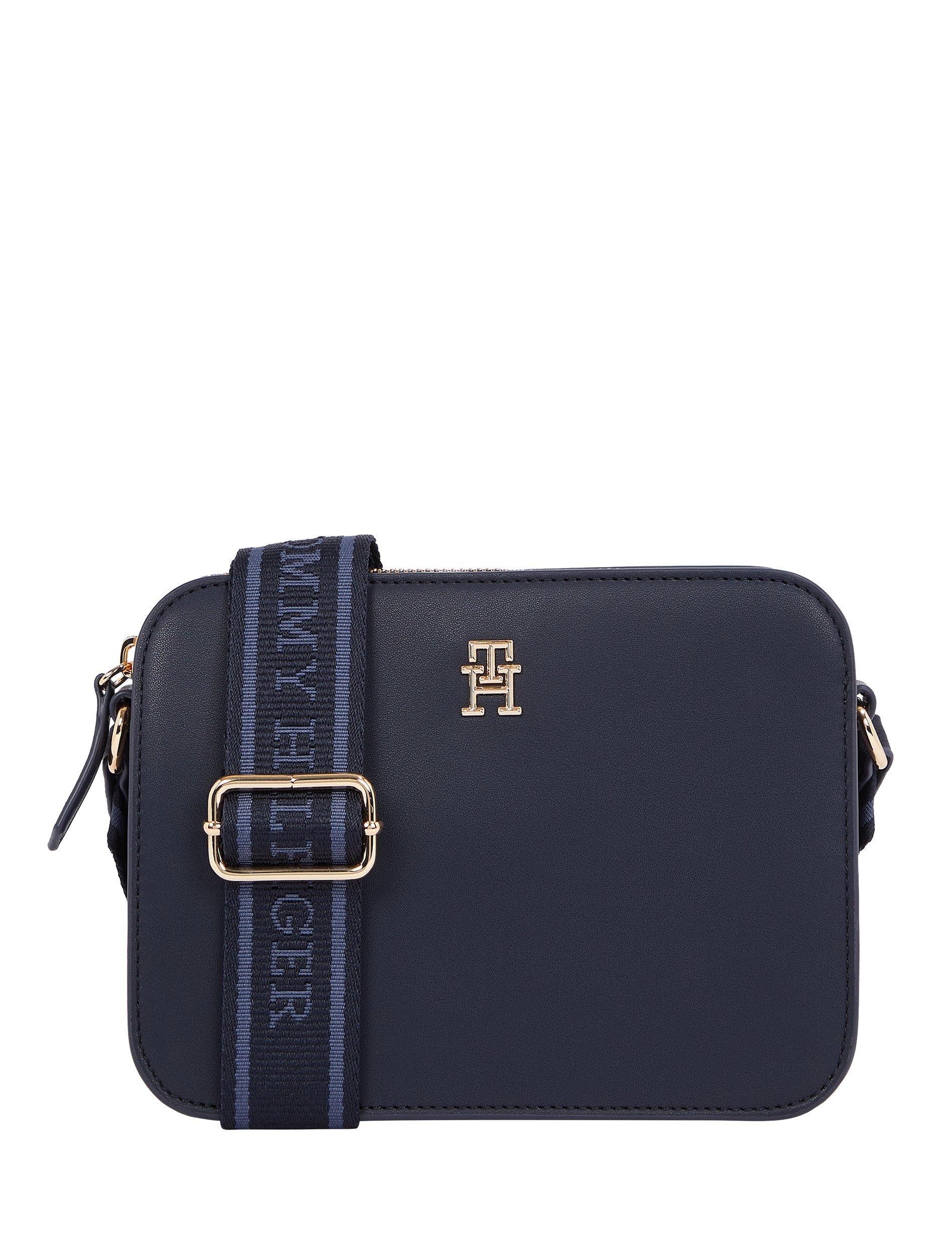 Tommy Hilfiger Logo Tape Camera Crossbody Bag, Space Blue