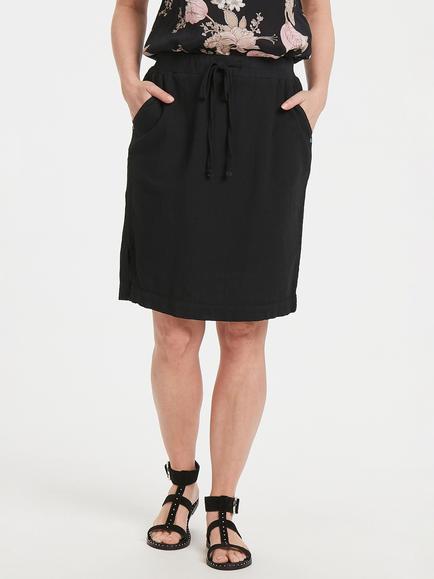 KAFFE Naya Knee Length Skirt, Black