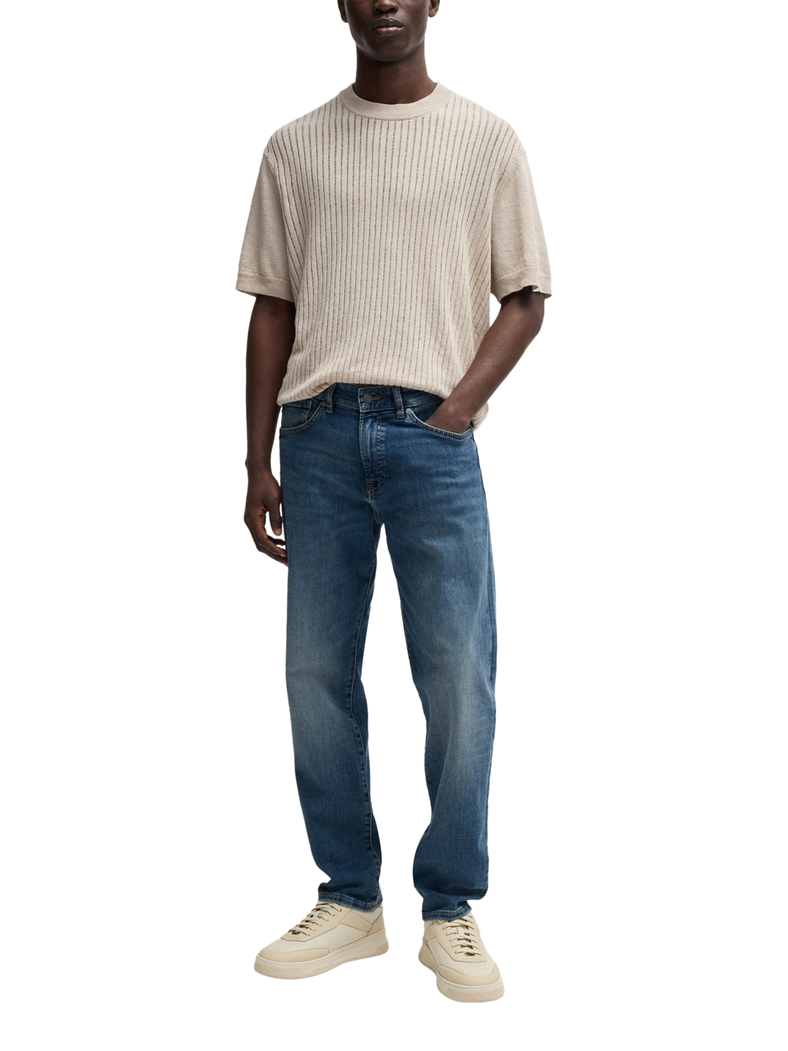 Product image 3 of 6, which shows BOSS Regular Fit Jeans, Blue, 40L
