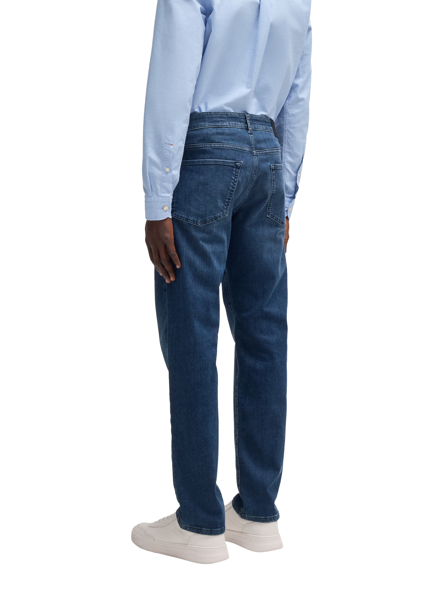 Product image 2 of 6, which shows BOSS Regular Fit Jeans, Navy, 30R